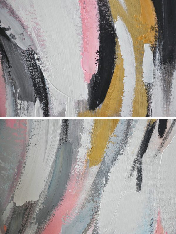 Abstract Painting Extra Large Canvas Art,Oversized Contemporary Art,Abstract Art Decor,Contemporary Painting,White,Pink,Gray.etc - Image 2