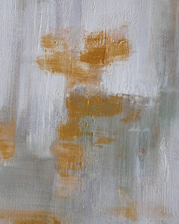Extra Large Acrylic Painting On Canvas,Large Abstract Landscape Oil Painting On Canvas,Hand-Painted Canvas Art,Glod,White,Grey.etc - Image 2