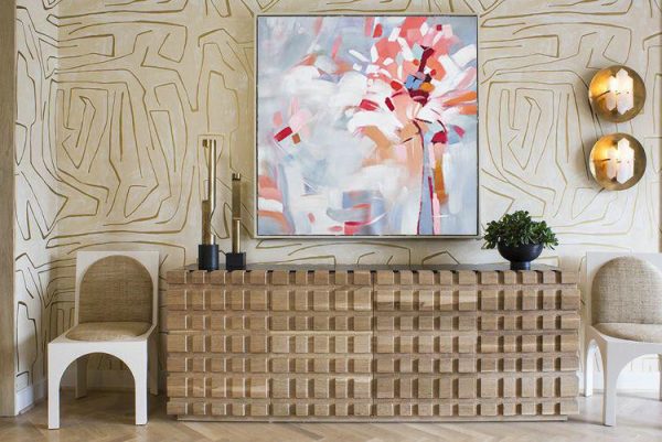 Original Artwork Extra Large Abstract Painting,Oversized Abstract Flower Painting,Large Abstract Wall Art,Pink,White,Gray.etc - Image 8
