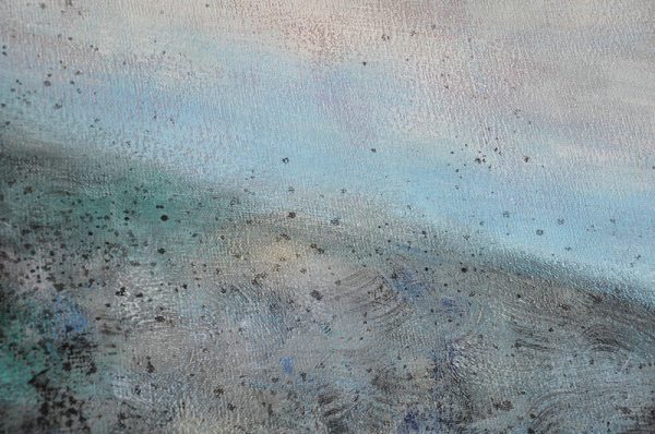 Original Abstract Painting Extra Large Canvas Art,Oversized Abstract Landscape Painting,Canvas Paintings For Sale,Gray,Blue,Black.etc - Image 3