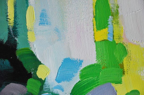 Extra Large Canvas Art,Oversized Abstract Art,Large Wall Art Canvas,White,Green,Black,Yellow.etc - Image 3