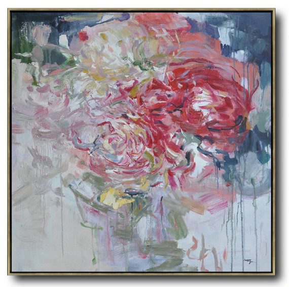 Extra Large Acrylic Painting On Canvas,Abstract Landscape Painting,Original Art