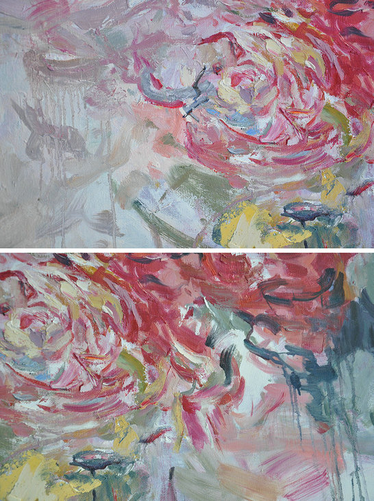 Extra Large Acrylic Painting On Canvas,Abstract Landscape Painting,Original Art - Image 2