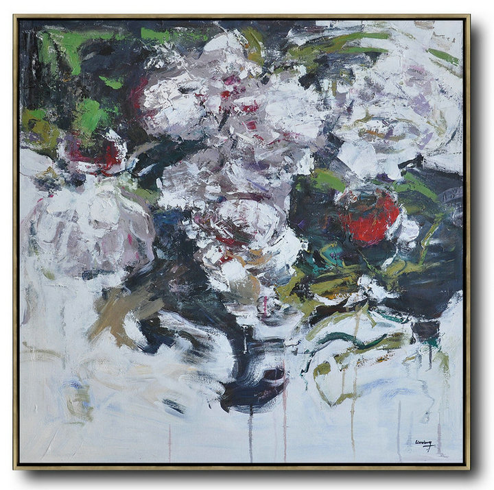 Hand Made Abstract Art,Abstract Landscape Painting,Handmade Acrylic Painting