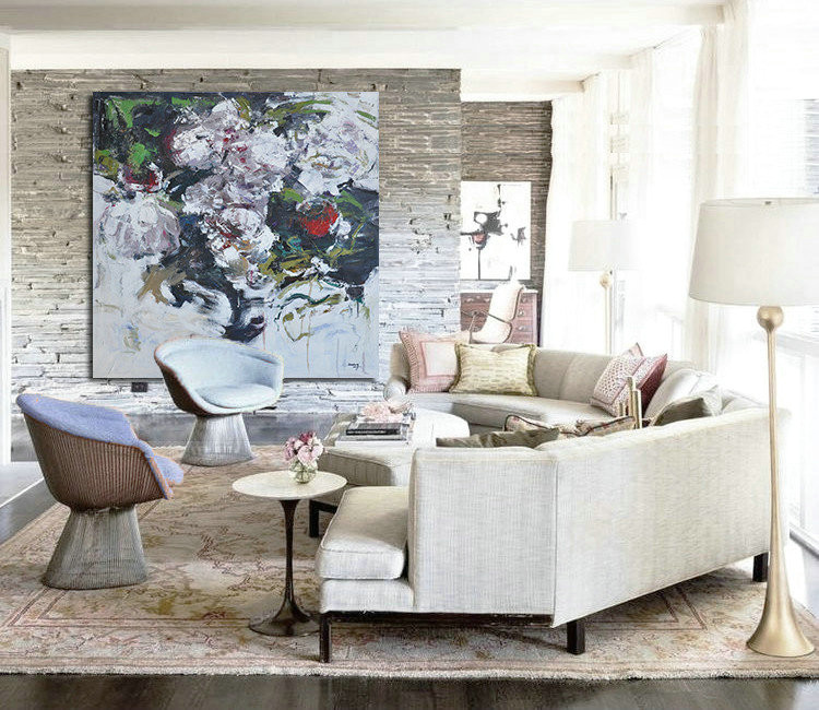 Hand Made Abstract Art,Abstract Landscape Painting,Handmade Acrylic Painting - Image 3