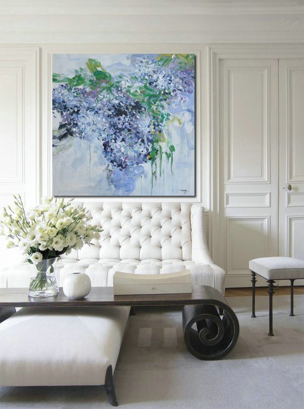 Large Abstract Art,Horizontal Abstract Landscape Oil Painting On Canvas,Contemporary Wall Art - Image 6