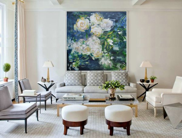 Large Contemporary Art Acrylic Painting,Horizontal Abstract Landscape Oil Painting On Canvas,Textured Painting Canvas Art - Image 5