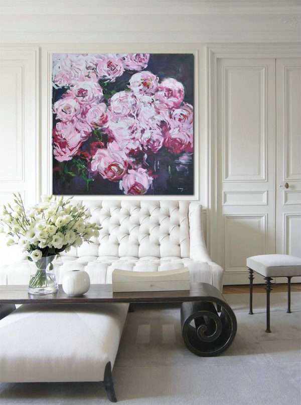 Extra Large Canvas Art,Horizontal Abstract Landscape Oil Painting On Canvas,Acrylic Painting Large Wall Art - Image 6