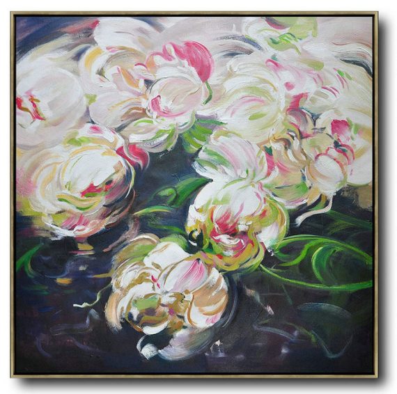 Oversized Canvas Art On Canvas,Abstract Landscape Painting,Oversized Art