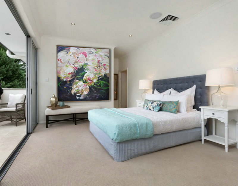 Oversized Canvas Art On Canvas,Abstract Landscape Painting,Oversized Art - Image 3