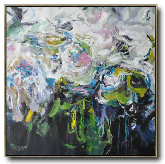 Large Abstract Art,Abstract Landscape Oil Painting,Large Oil Canvas Art