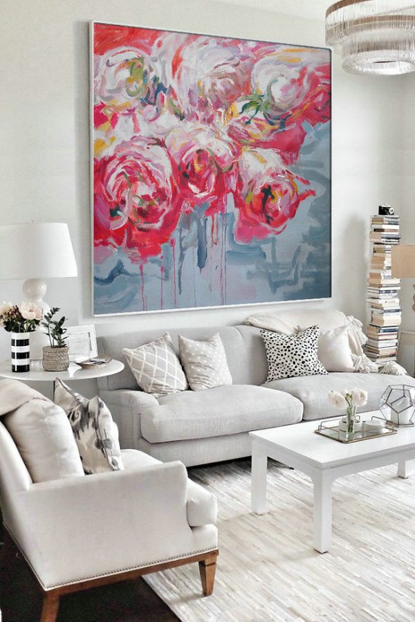 Oversized Canvas Art On Canvas,Abstract Landscape Oil Painting,Big Canvas Painting - Image 4