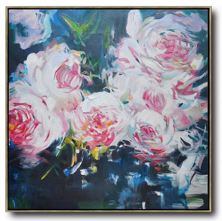 Extra Large Acrylic Painting On Canvas,Horizontal Abstract Landscape Oil Painting On Canvas,Size Extra Large Abstract Art