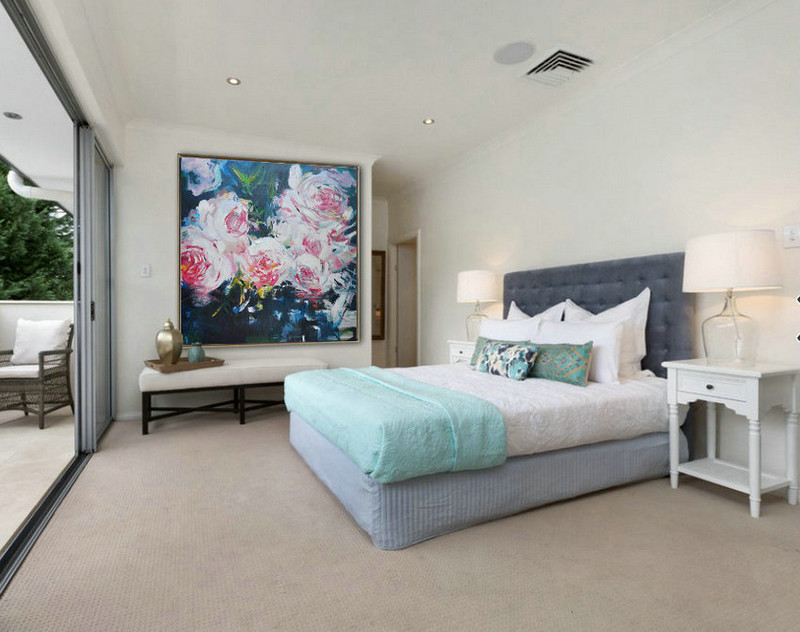 Extra Large Acrylic Painting On Canvas,Horizontal Abstract Landscape Oil Painting On Canvas,Size Extra Large Abstract Art - Image 3