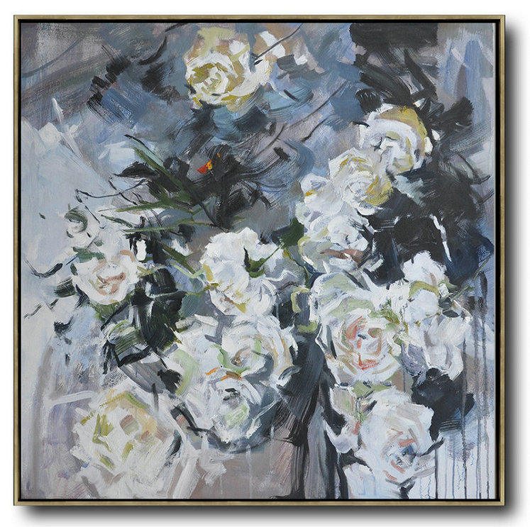 Extra Large Canvas Art,Abstract Landscape Oil Painting,Large Abstract Art Handmade Acrylic Painting