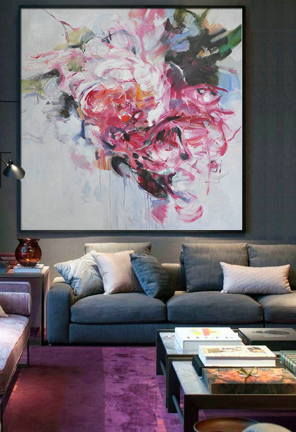 Original Artwork Extra Large Abstract Painting,Horizontal Abstract Landscape Oil Painting On Canvas,Large Canvas Art,Modern Art Abstract Painting - Image 3
