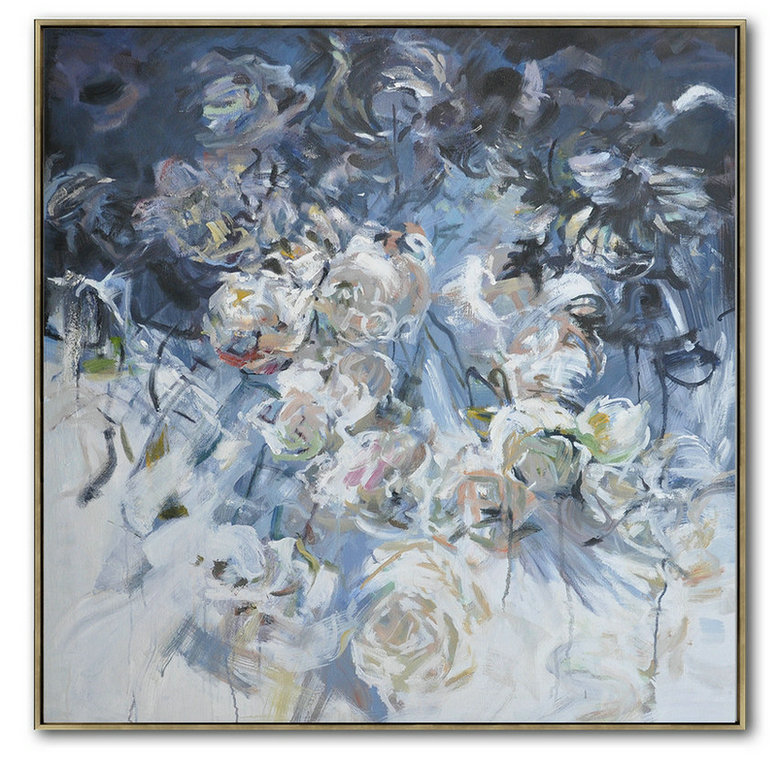 Hand Made Abstract Art,Abstract Landscape Oil Painting,Hand Painted Aclylic Painting On Canvas