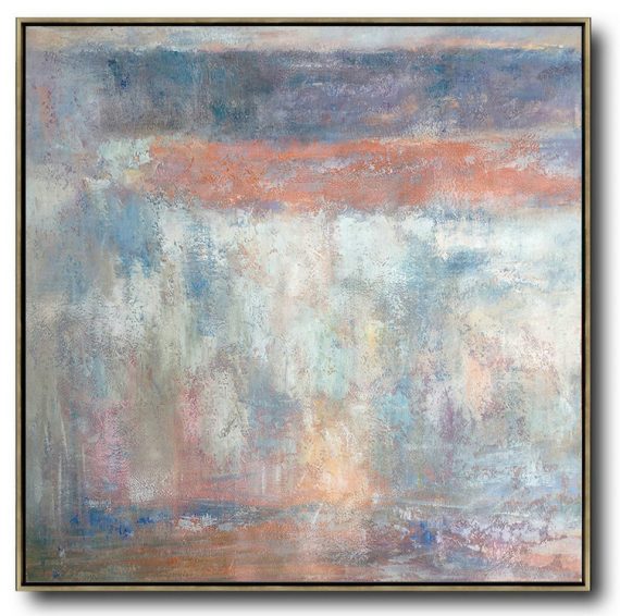 Hand Painted Extra Large Abstract Painting,Oversized Contemporary Art,Large Abstract Art Handmade Acrylic Painting,Orange,Grey,White,Blue.etc