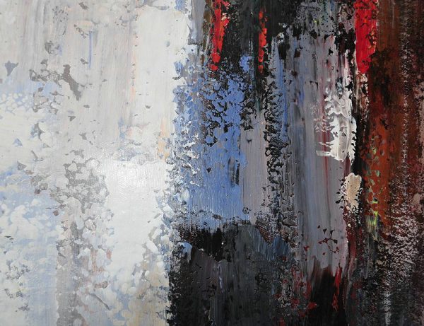 Extra Large 72 Acrylic Painting,Oversized Contemporary Art,Large Canvas Art,Modern Art Abstract Painting,Blue,White,Brown,Red.etc - Image 2
