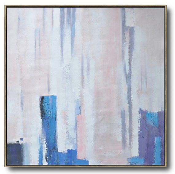 Handmade Extra Large Contemporary Painting,Oversized Contemporary Art,Oversized Custom Canvas Art,White,Pink,Violet Ash.etc