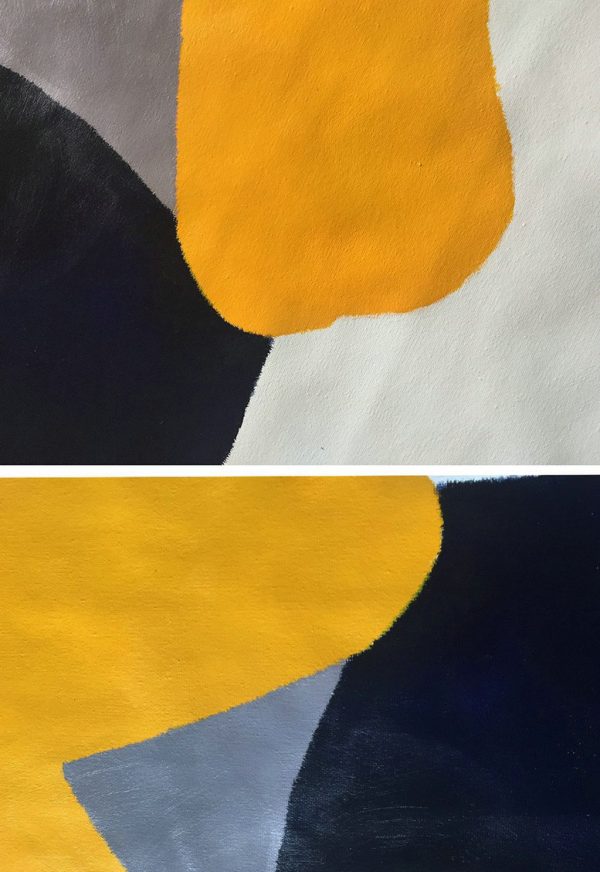 Handmade Large Contemporary Art,Oversized Contemporary Art,Abstract Art Decor Large Canvas Painting,Gold,White,Black,Grey.etc - Image 2