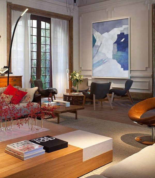 Original Abstract Painting Extra Large Canvas Art,Vertical Palette Knife Contemporary Art,Acrylic Minimailist Painting,Blue,White,Grey.etc - Image 3