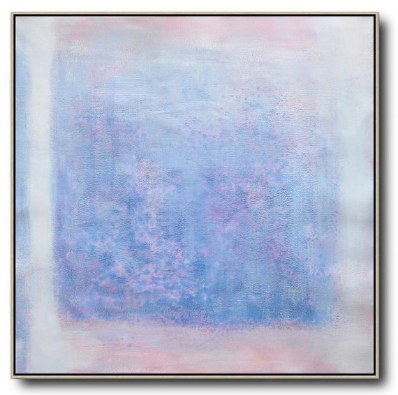 Handmade Extra Large Contemporary Painting,Oversized Contemporary Painting,Contemporary Art Wall Decor,Blue,Pink,White,Gray.etc