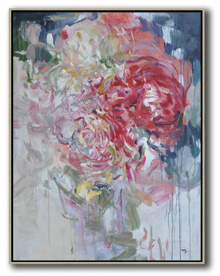 Hand Painted Extra Large Abstract Painting,Horizontal Abstract Landscape Oil Painting On Canvas,Hand Painted Abstract Art