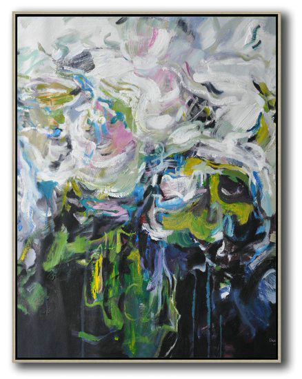 Extra Large Textured Painting On Canvas,Panoramic Abstract Landscape Painting,Big Painting