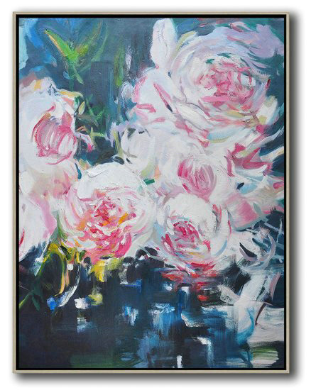 Original Extra Large Wall Art,Panoramic Abstract Landscape Painting,Hand Painted Acrylic Painting