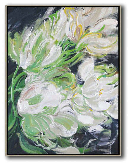 Large Abstract Painting,Panoramic Abstract Landscape Painting,Xl Large Canvas Art