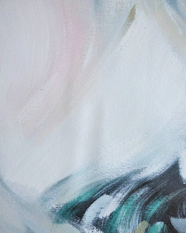 Original Artwork Extra Large Abstract Painting,Oversized Horizontal Abstract Art,Modern Wall Decor,White,Pink,Black,Green.etc - Image 2