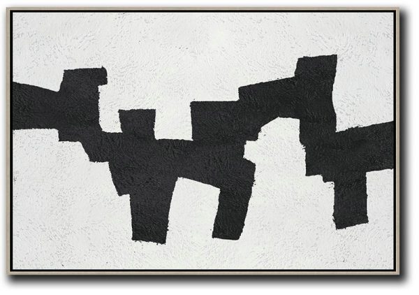 Canvas Wall Art,Oversized Horizontal Minimal Art On Canvas - Huge Abstract Canvas Art