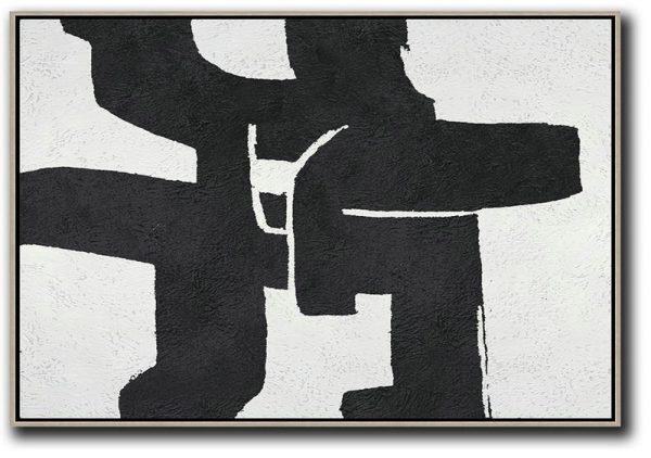 Large Abstract Wall Art,Oversized Horizontal Minimal Art On Canvas - Xl Large Canvas Art