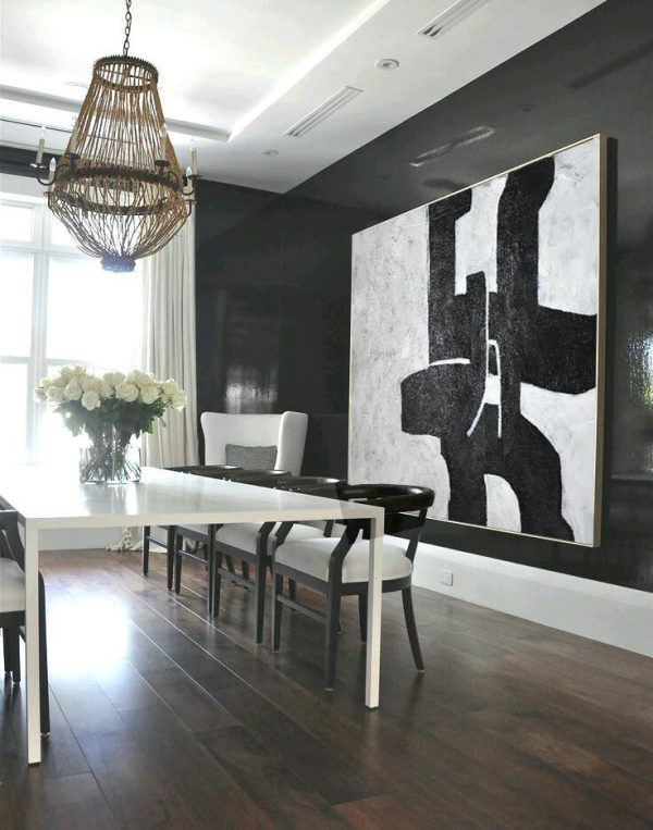 Large Abstract Wall Art,Oversized Horizontal Minimal Art On Canvas - Xl Large Canvas Art - Image 2