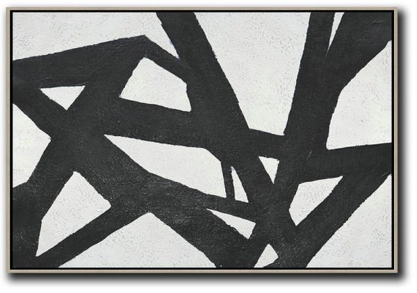 Oversized Canvas Art,Oversized Horizontal Minimal Art On Canvas - Living Room Canvas Art
