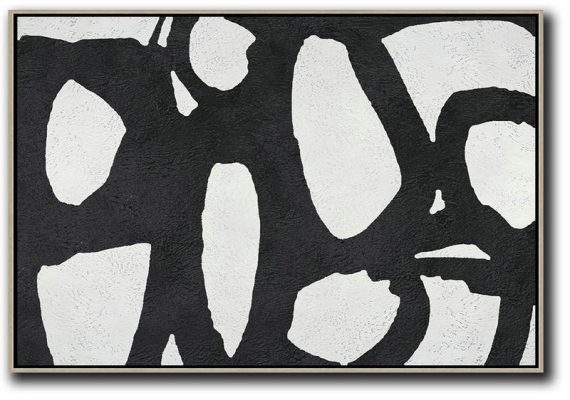 Modern Art Abstract Painting,Oversized Horizontal Minimal Art On Canvas - Hand Painted Aclylic Painting On Canvas