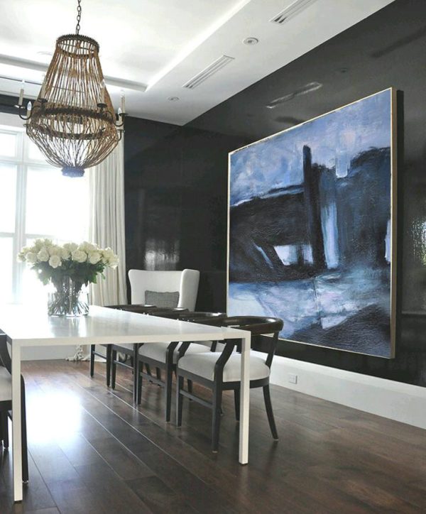 Large Abstract Painting On Canvas,Hand-Painted Oversized Horizontal Minimal Art On Canvas - Oversized Wall Decor - Image 2