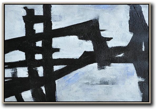 Original Art Acrylic Painting,Oversized Horizontal Minimal Art On Canvas - Acrylic Painting On Canvas