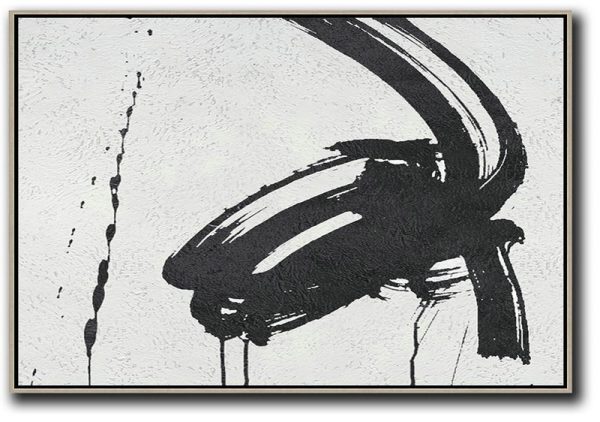Acrylic Painting Large Wall Art,Oversized Horizontal Minimal Art On Canvas - Big Art Canvas