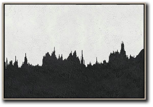 Extra Large Wall Art,Oversized Horizontal Minimal Art On Canvas - Extra Large Paintings