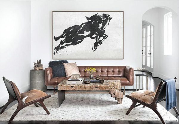 Canvas Artwork For Living Room,Oversized Horizontal Minimal Art On Canvas - Home Decor Canvas - Image 4