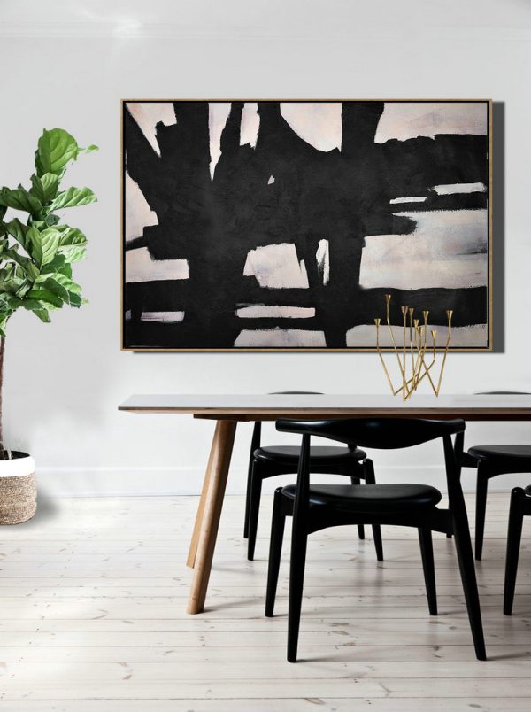Large Modern Abstract Painting,Hand Painted Oversized Horizontal Minimal Art On Canvas - Contemporary Art Wall Decor - Image 5