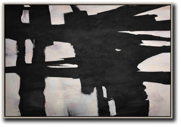 Original Abstract Painting Extra Large Canvas Art,Hand-Painted Oversized Horizontal Minimal Art On Canvas - Original Abstract Art Paintings