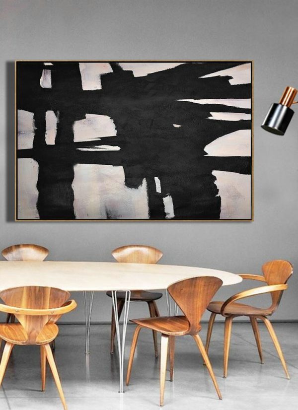 Original Abstract Painting Extra Large Canvas Art,Hand-Painted Oversized Horizontal Minimal Art On Canvas - Original Abstract Art Paintings - Image 4