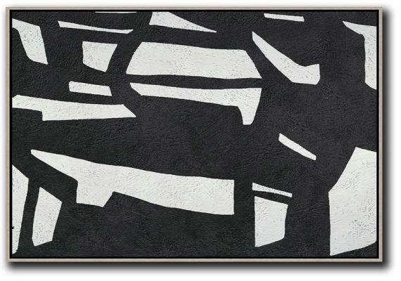 Giant Canvas Wall Art,Oversized Horizontal Minimal Art On Canvas - Lounge Room Decor