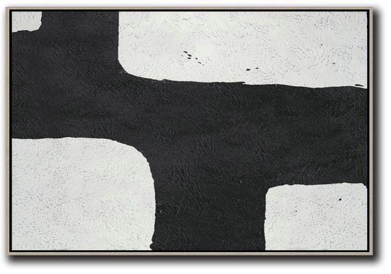 Huge Abstract Canvas Art,Oversized Horizontal Minimal Art On Canvas - Modern Paintings