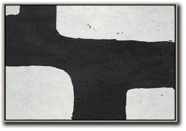 Huge Abstract Canvas Art,Oversized Horizontal Minimal Art On Canvas - Modern Paintings