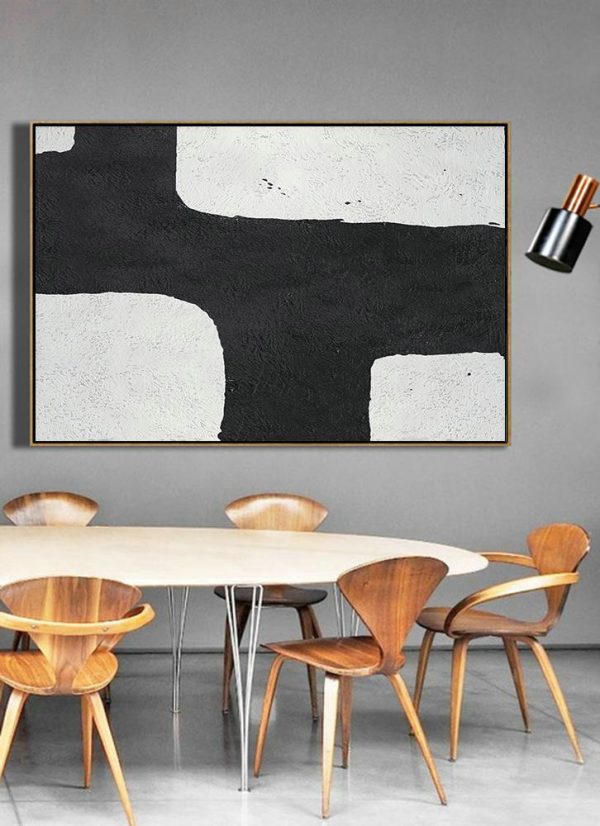 Huge Abstract Canvas Art,Oversized Horizontal Minimal Art On Canvas - Modern Paintings - Image 5