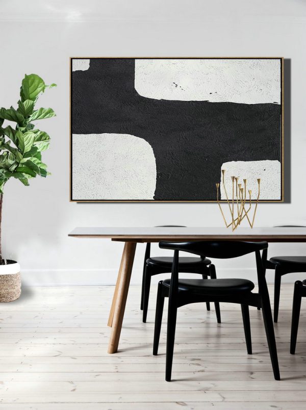 Huge Abstract Canvas Art,Oversized Horizontal Minimal Art On Canvas - Modern Paintings - Image 6